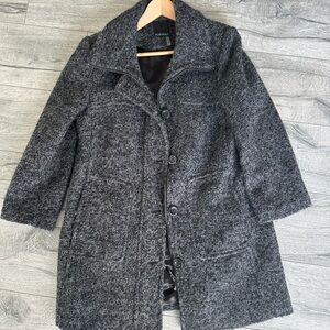 Women's Charcoal Pea Coat